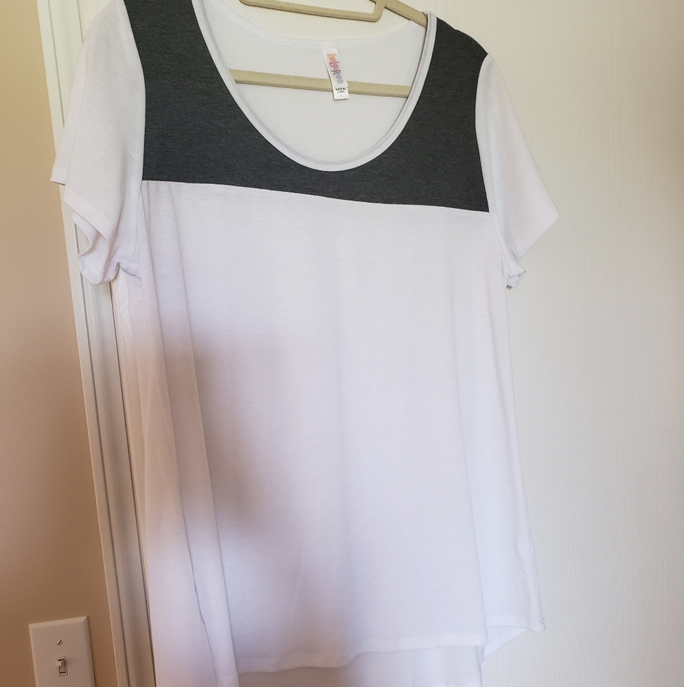 NWOT Lularoe white t shirt